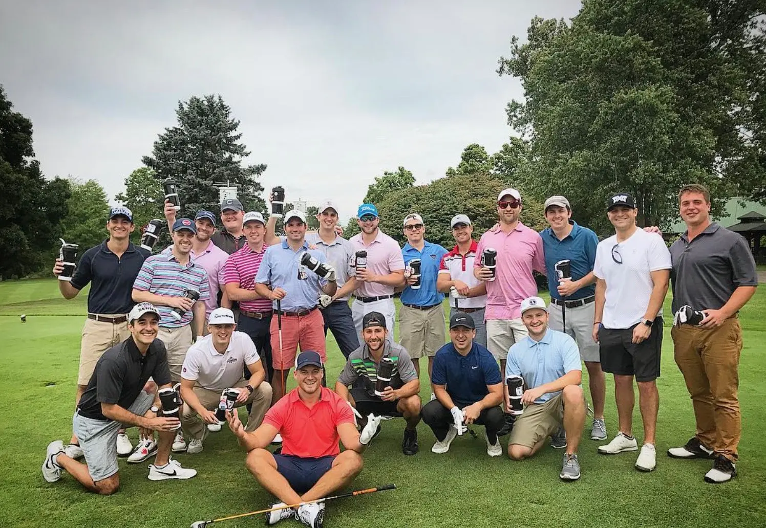 The crew on the course